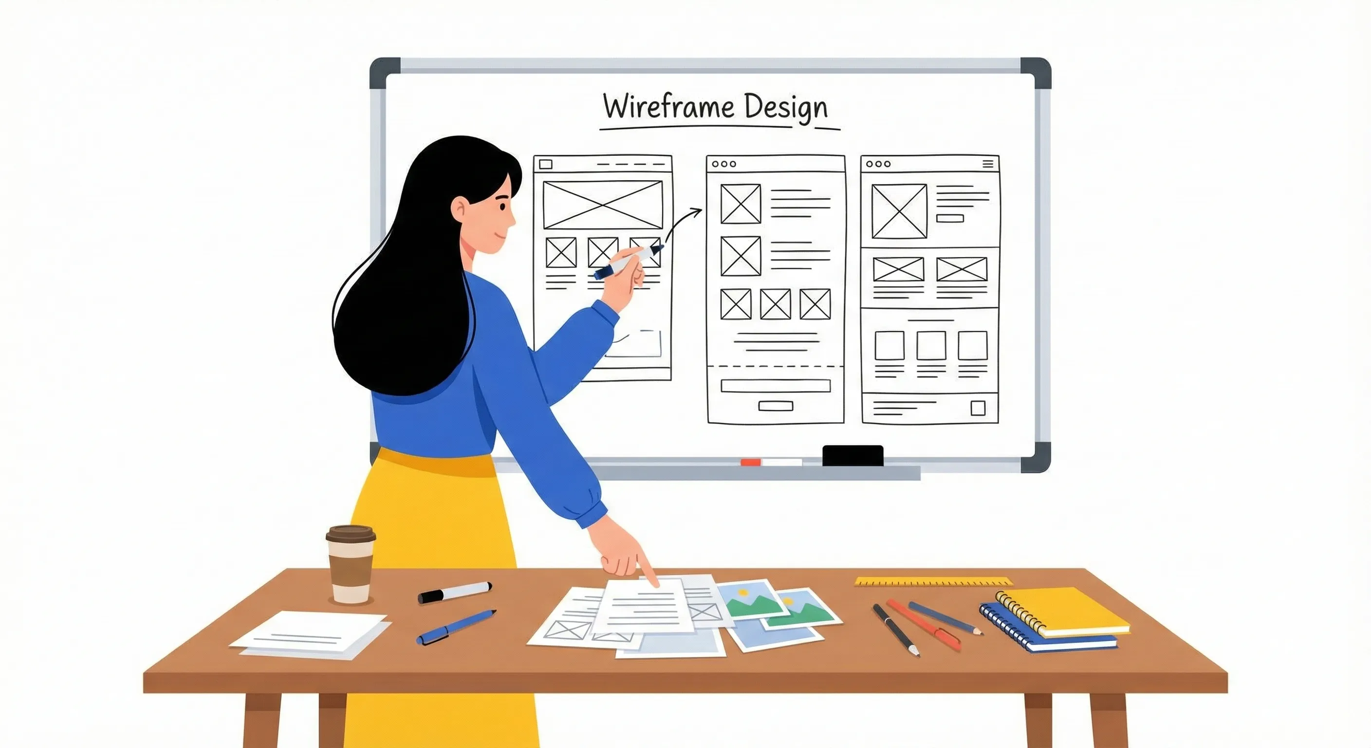 デザイン制作のイメージイラスト